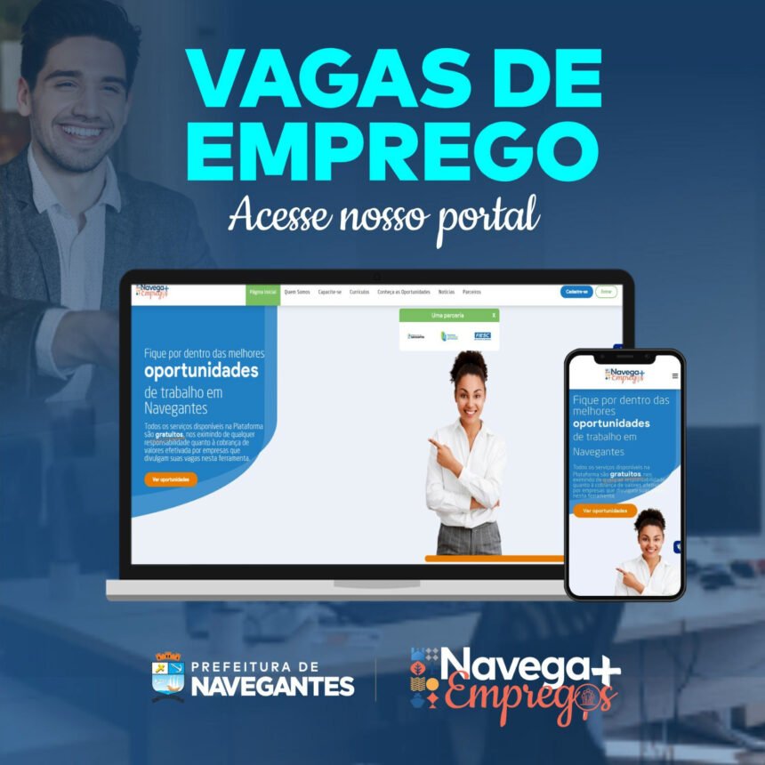 SINE Portal Navega Mais Empregos está com 467 vagas de trabalho disponíveis