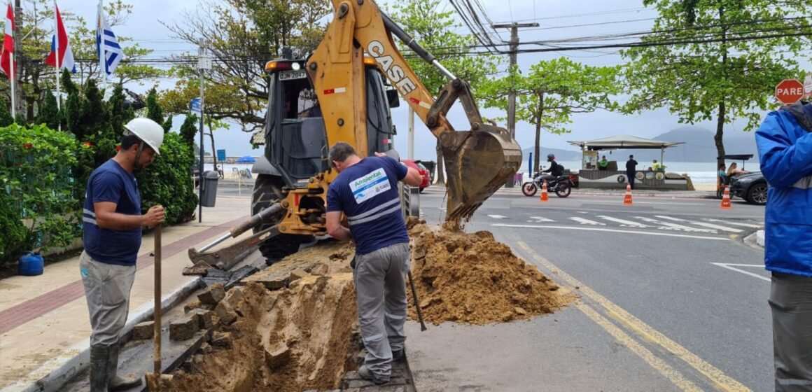 EMASA realiza obra de ampliação da rede de abastecimento em Balneário Camboriú