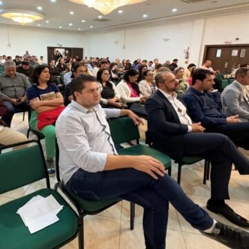 Semasa participa da 7ª Conferência Municipal das Cidades em Itajaí