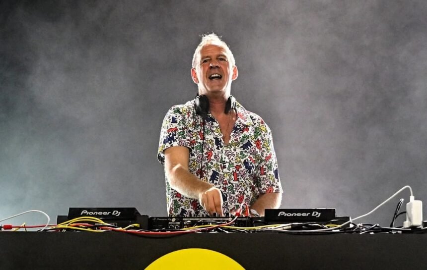 Fatboy Slim se apresenta no P12 durante o Celebrate Weekend, em Florianópolis
