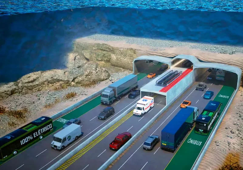 Megaprojeto de R$ 600 milhões que prevê túnel submerso entre Itajaí e Navegantes avança para nova etapa